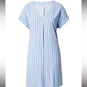 GAP Womens Short Sleeve V-Neck Dress Blue Floral Size Small Worn Once